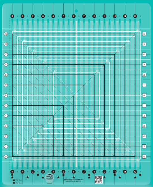 Creative Grids - Stripology Squared Ruler CGRGE2