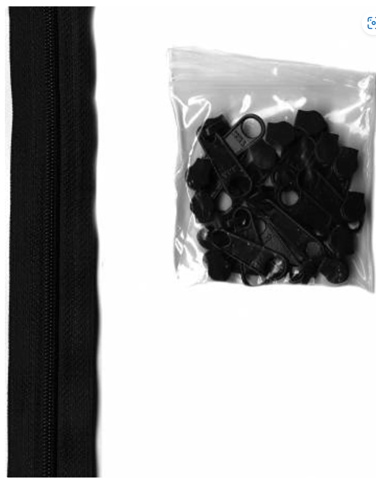 Zippers by the Yard by Annie - Black 105