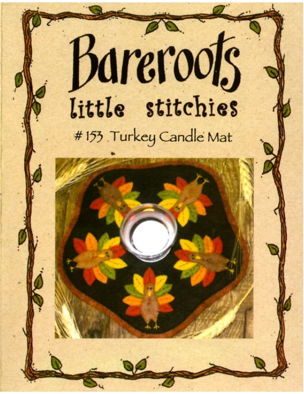 Turkey's Candle Mat Pattern #153 by Bareroots