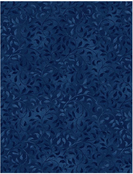 Essentials - Climbing Vines Royal Navy 38717-494 by Wilmington Prints