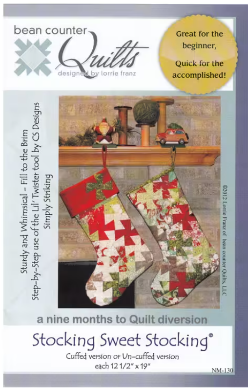 Stocking Sweet Stocking for Bean Counter Quilts Using the Lil Twister Tool