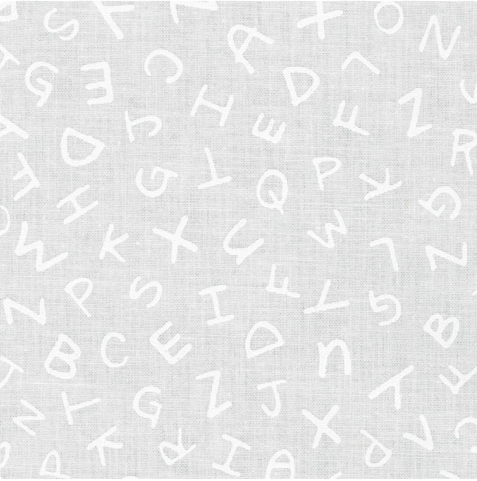 White-On-White Mini Madness 21912-1 Letters by Robert Kaufman