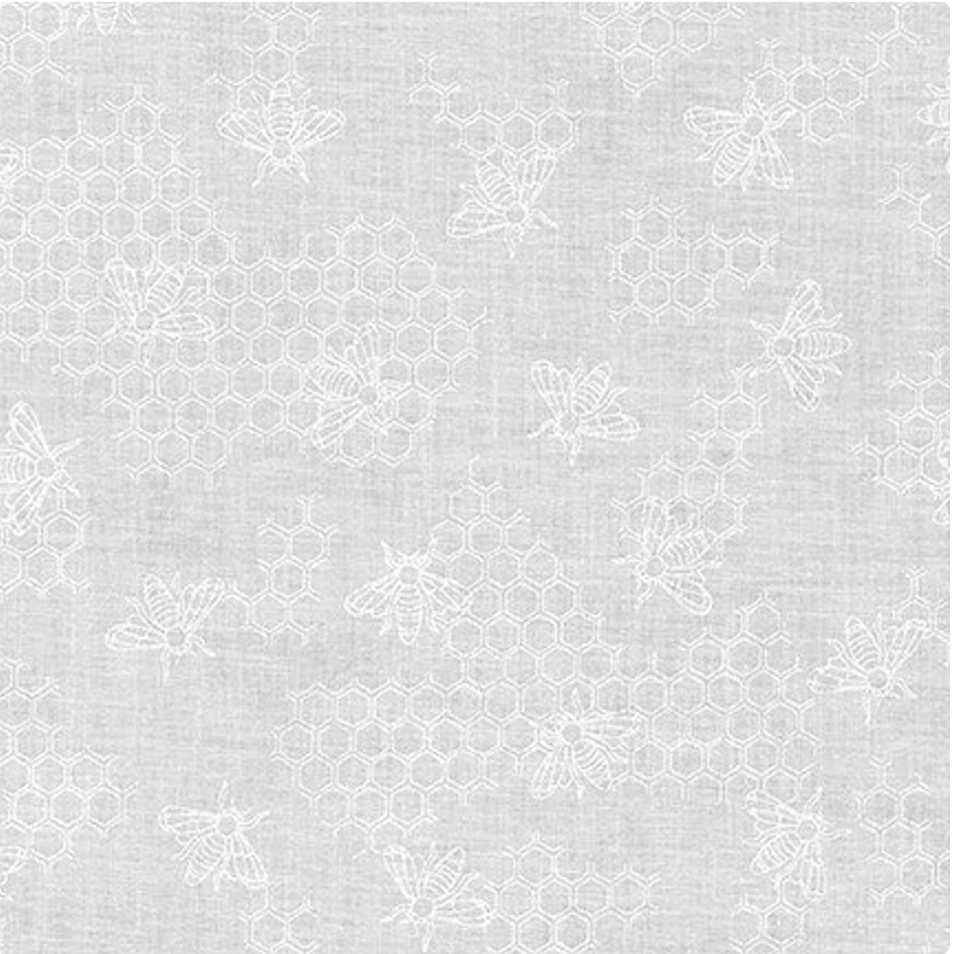 White-On-White Mini Madness 19689-1 Honeycomb by Robert Kaufman