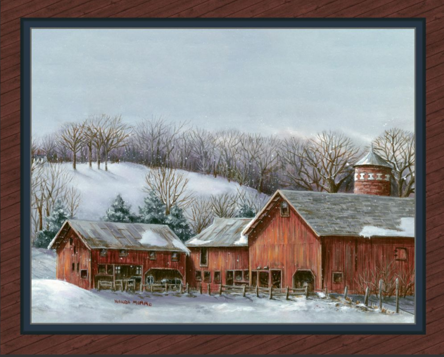 Minnesota Winter Barn Digitally Printed Panel (132)