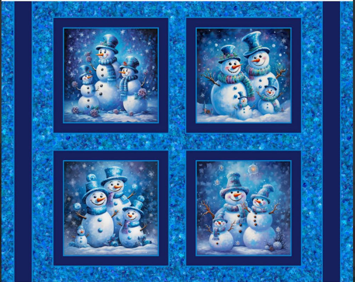 Snowman Smiles Digitally Printed Panel (131)