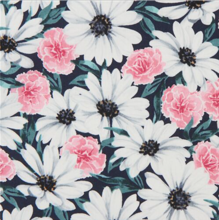 Wishwell Flower Daisy Made Carnation - Wel 19423-213 Teal by Robert Kaufman