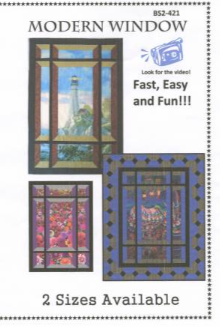 Modern Window Pattern by Quilt Woman
