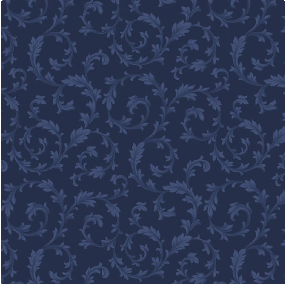 Midnight Meadow - Smithsonian Institution R650845 Navy by Marcus Fabrics