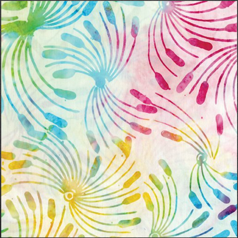 108" Whirl-a-Gig Rainbow (Bali Sweet Sorbet) by Benartex