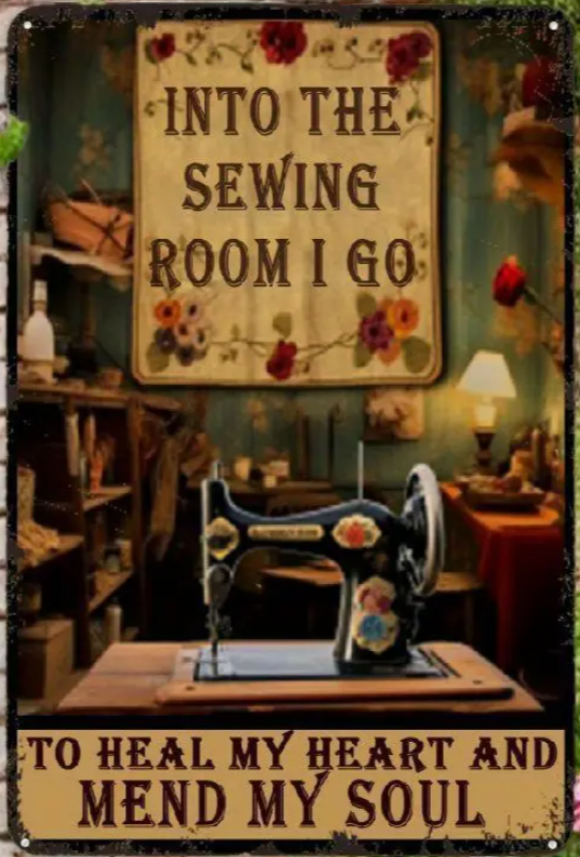 Novelty Sign - Into the Sewing Room I Go....(503)
