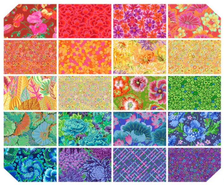 Classics Plus - Spectrum 10" Precut Pkg of 42 by Kaffe Fassett for Free Spirit Fabrics
