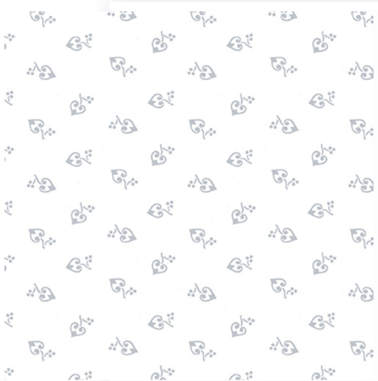 Quilter's Flour V White on White - Curlicue Hearts 1689-01W by Henry Glass