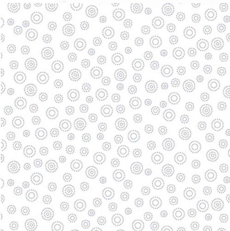 Quilter's Flour V White on White - Dots in Dots 1686-01W by Henry Glass