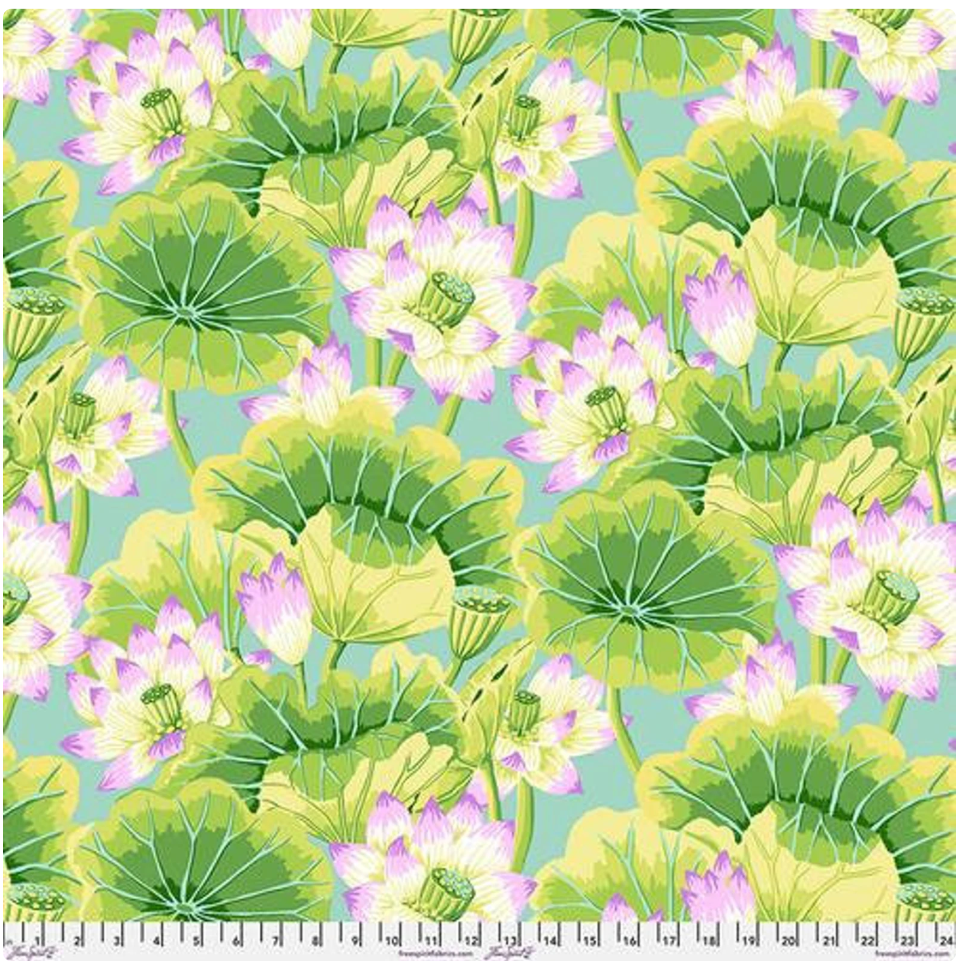 Kaffe Fassett Classics - Lake Blossoms - Green - Free Spirit