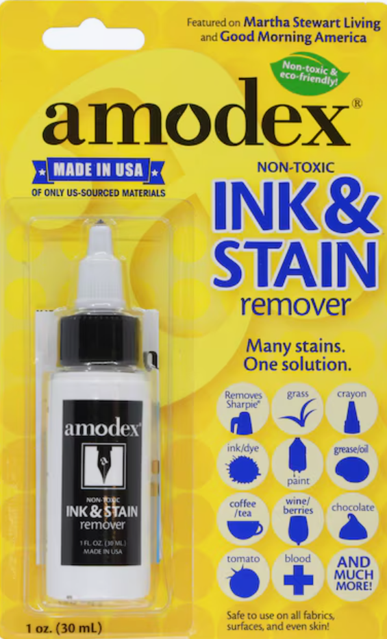 Amodex - Non-Toxic Ink & Stain Remover - 1 oz