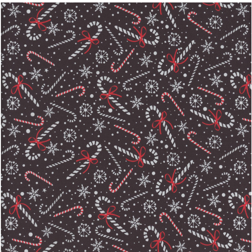 Christmas Candy Canes and Snowflakes - Frosty Delights by Timeless Treasures