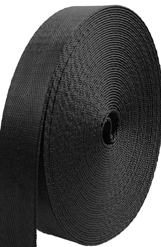 Dritz - 1" Belting/Strapping - Black - Polypropylene