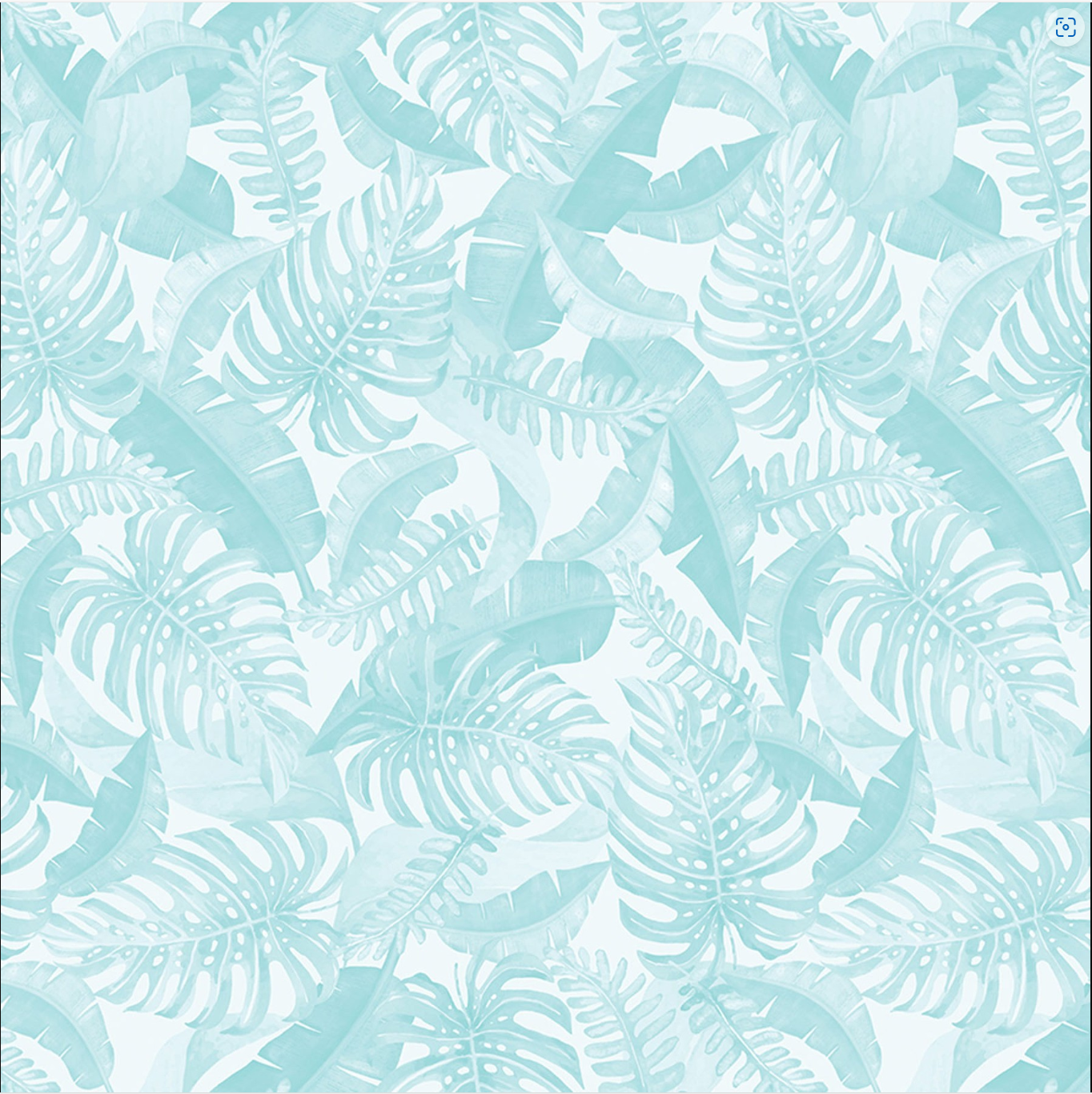 Paradise Awaits - Leaves of Paradise Light Blue by Benartex