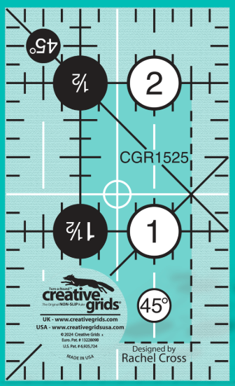 Creative Grids - Quilt Ruler CGR1525 - 1.5" x 2.5"