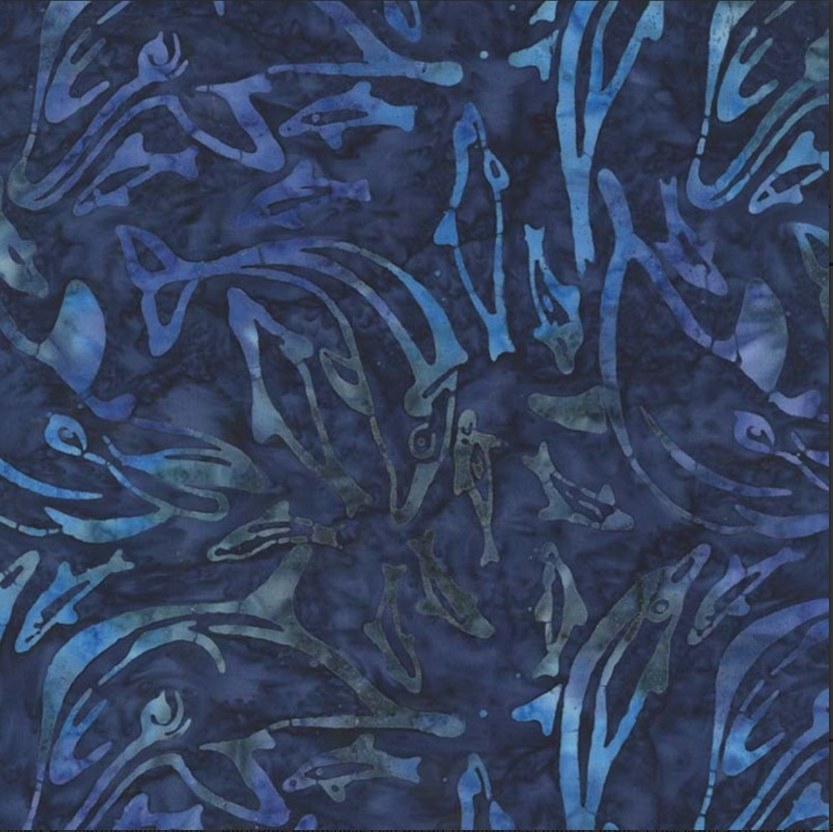 Tropical Batiks - Dolphin Dance BT7778-MIDN-D by Michael Miller