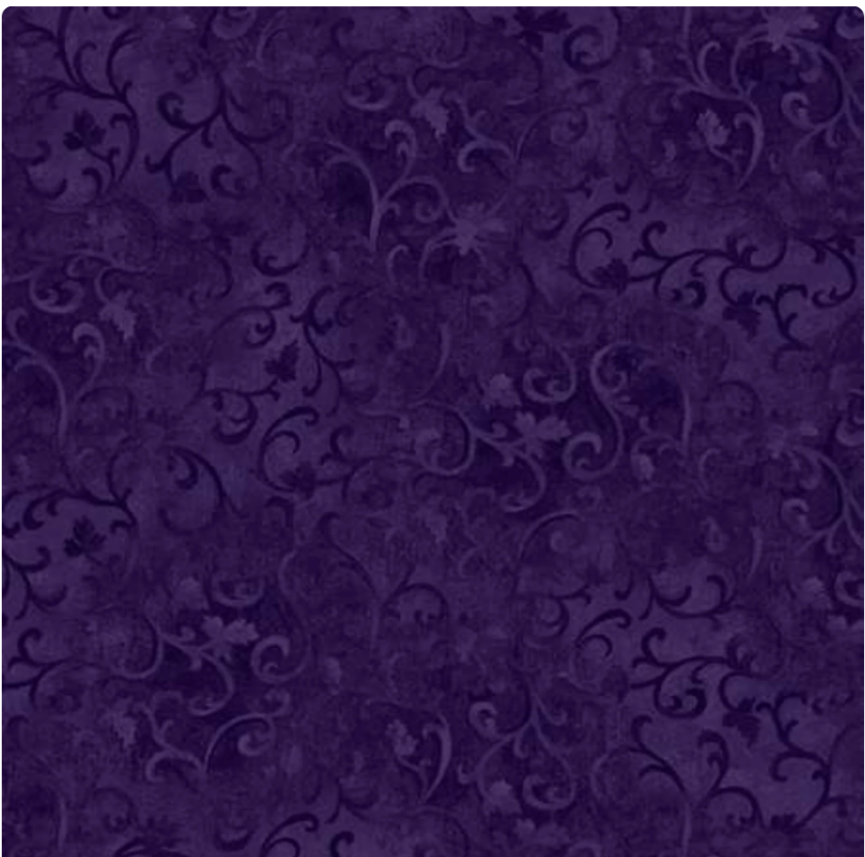 Essentials Embellishment - Purple Scroll 89025 69 by Wilmington Prints