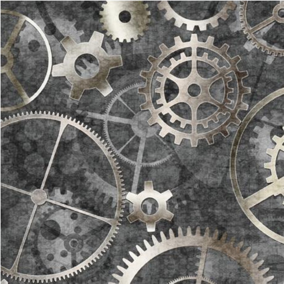 108" Got Your Back - Gears - 1899-29255-K by QT Fabrics