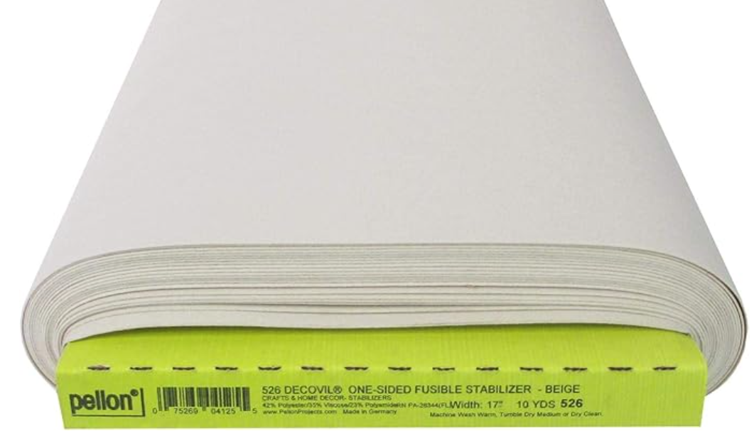 Pellon - Decovil One-Sided Fusible Stabilizer - 526 - 17" Wide - Natural