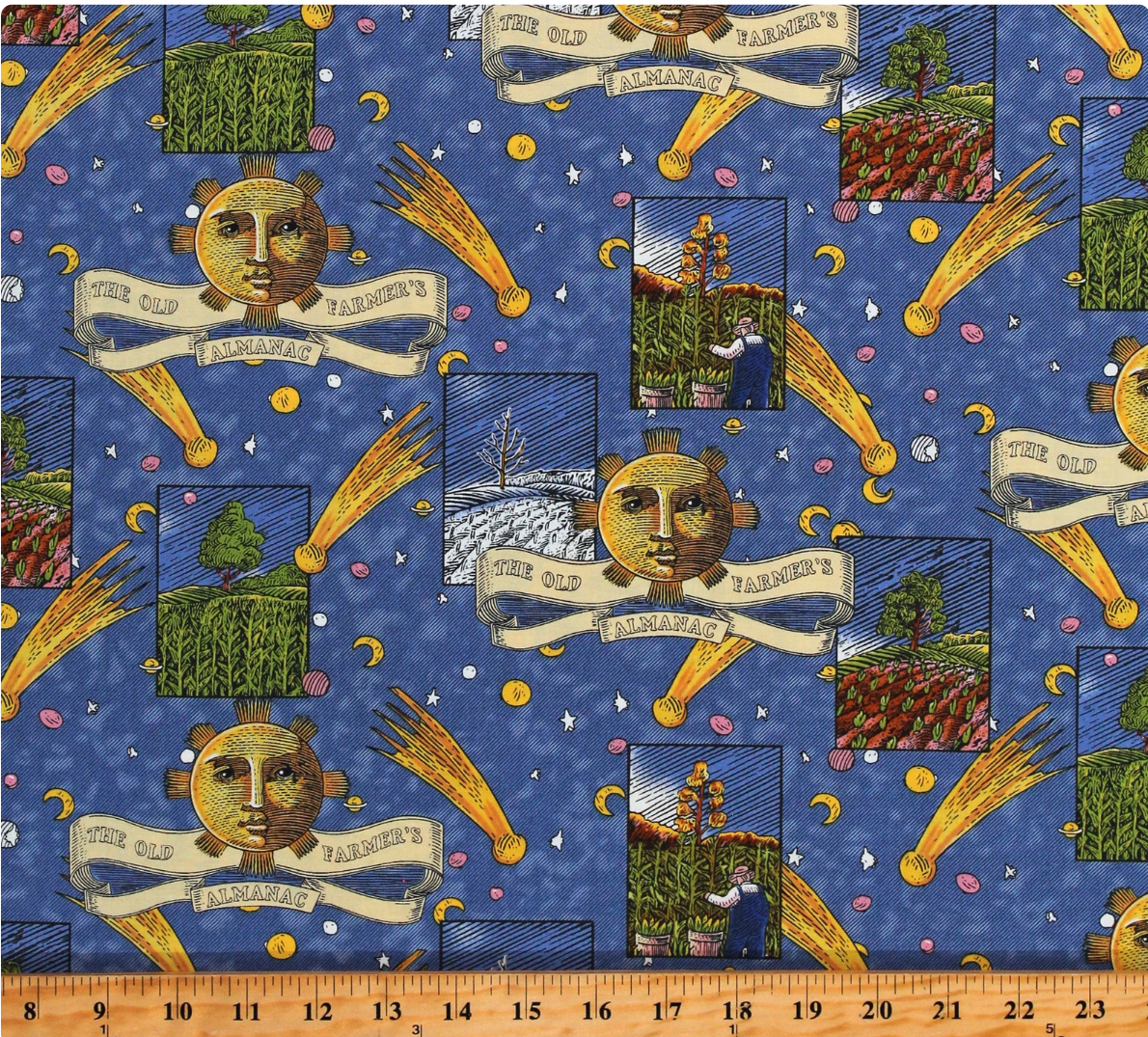 The Old Farmer's Almanac Celestial Patch Farming Agriculture 10331 by Print Concepts