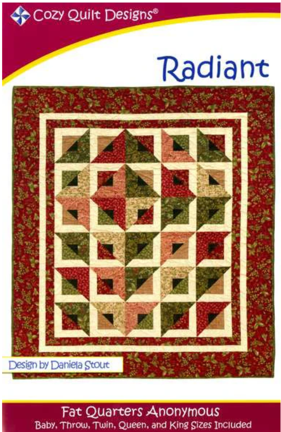 Radiant Quilt Pattern by Daniela Stout for Cozy Quilt Designs