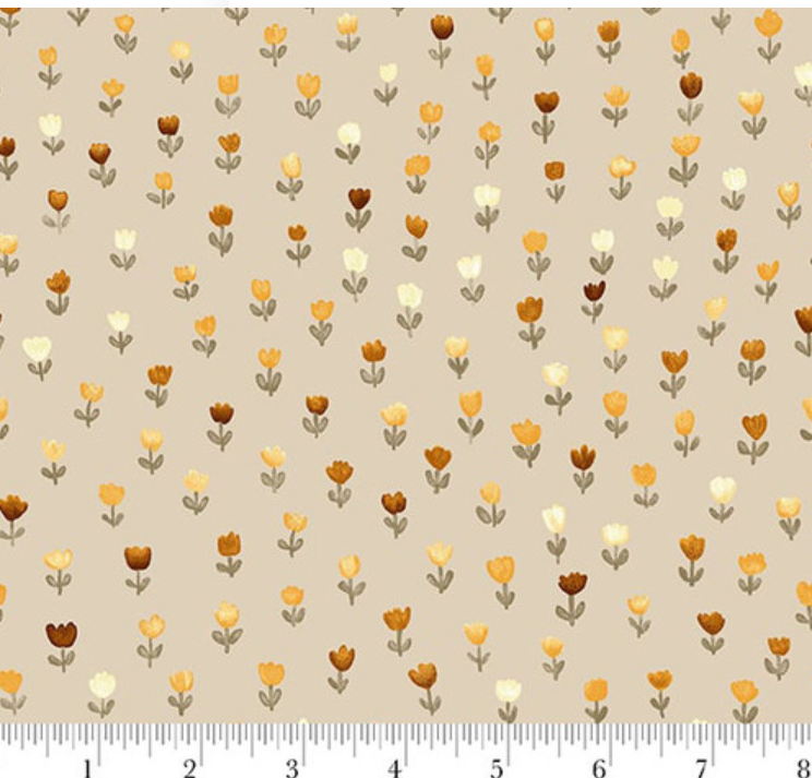 Hello Pumpkin - Fall/Flowers-Beige 1886-33 by Henry Glass & Co