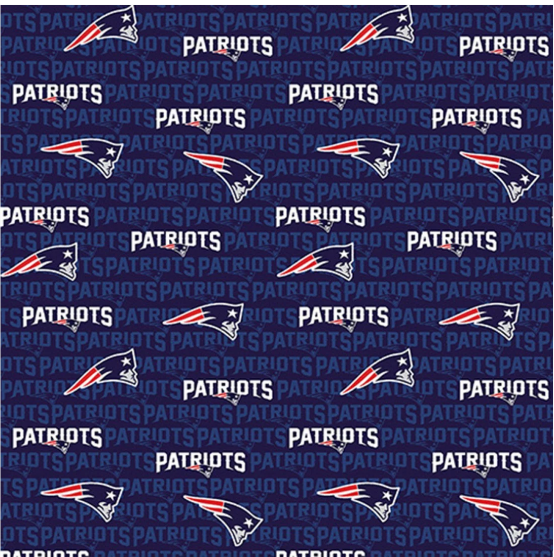 NFL New England Patriots - Mini Print Fabric 14500 - 58" Wide by Fabric Traditions