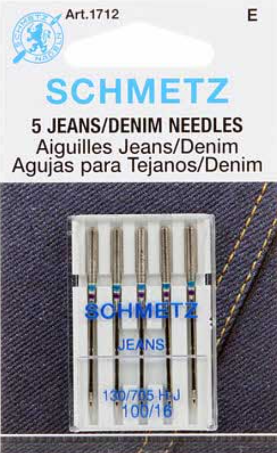 Schmetz - Jeans/Denim Needles Pkg of 5 - 100/16