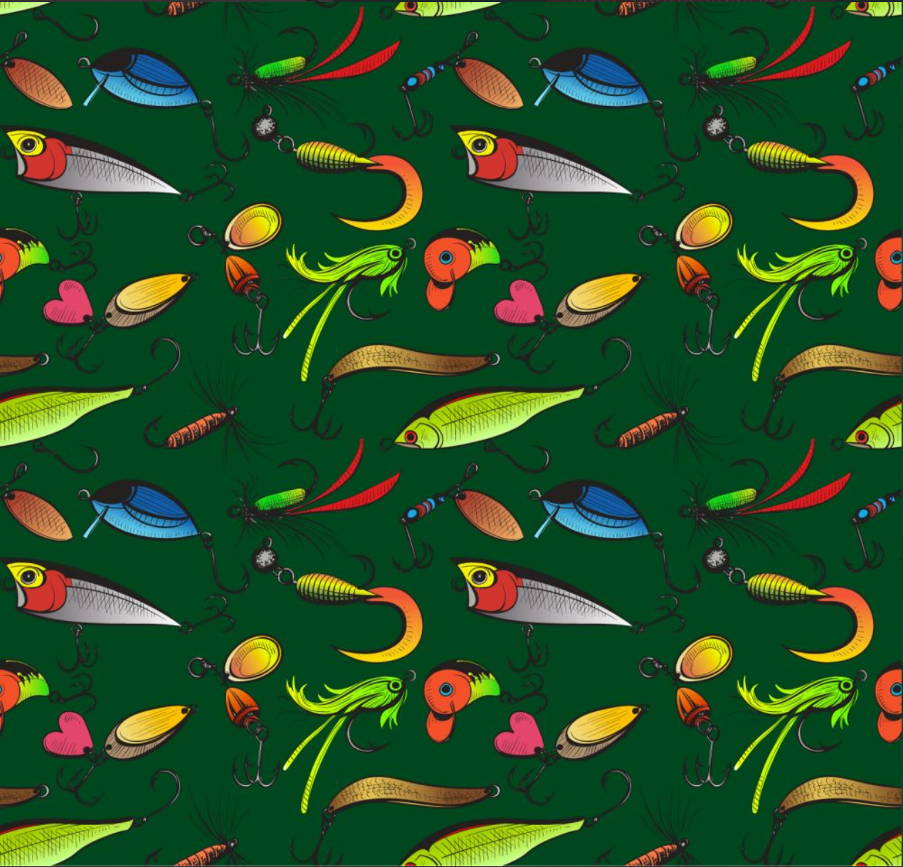 Fishing Lures - Green by MDG