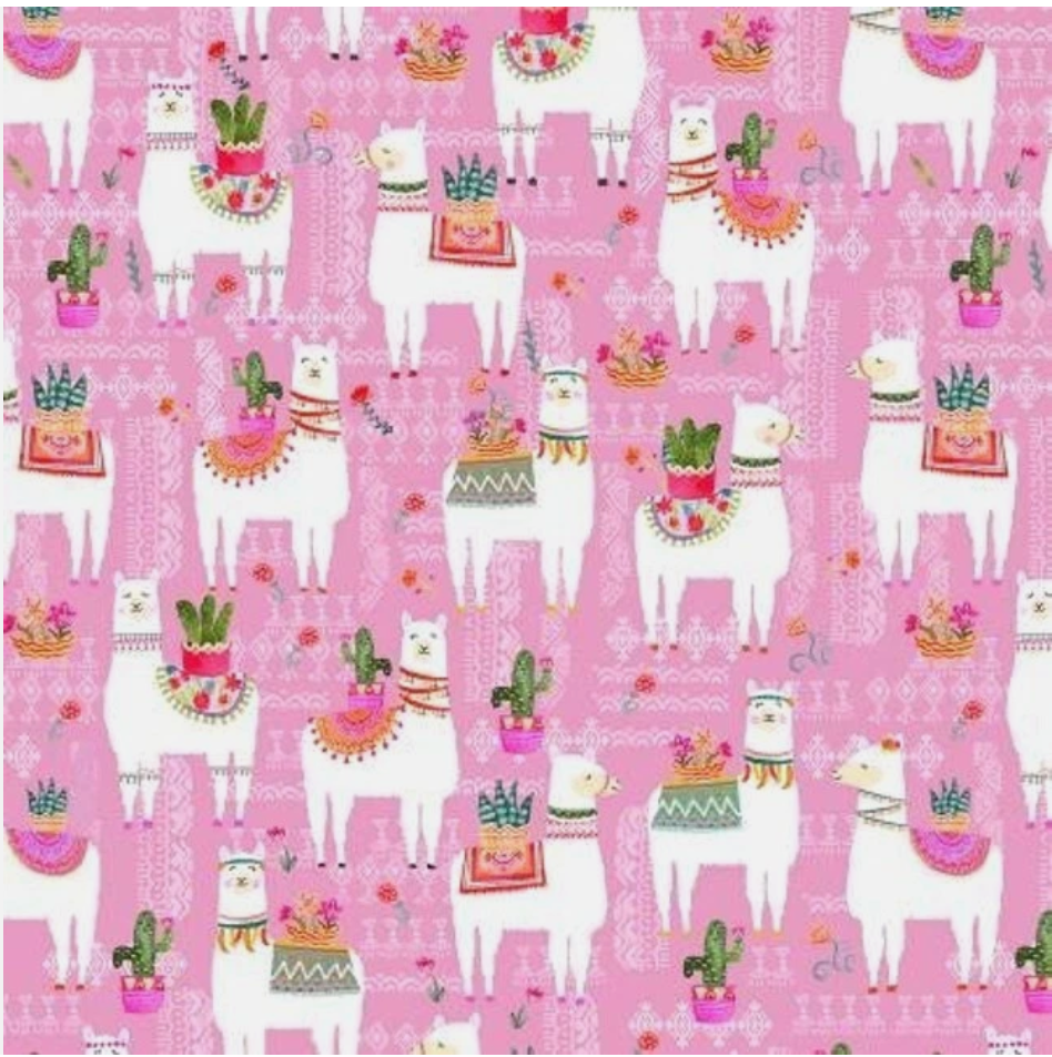 La Llama -CX9416-Pink-D by Michael Miller Fabrics