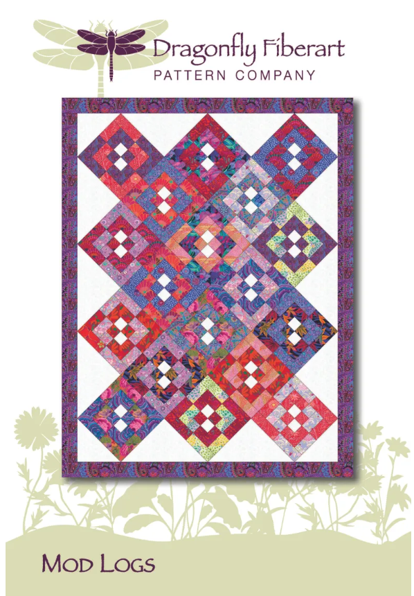 Mod Logs Quilt Pattern by Dragonfly Fiberart Pattern Company