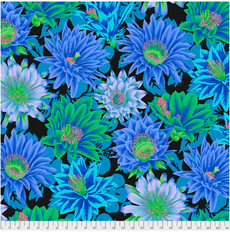 Kaffe Fassett Classics - Cactus Flower Cool PWPJ096 by Free Spirit