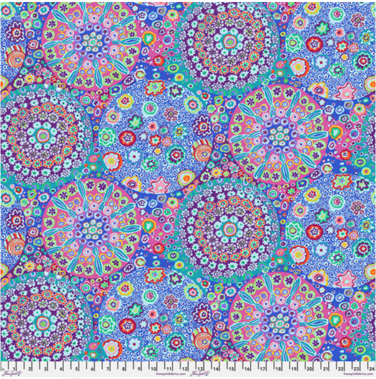 Kaffe Fassett Classics - Millefiore Aqua PWPJO92 by Free Spirit