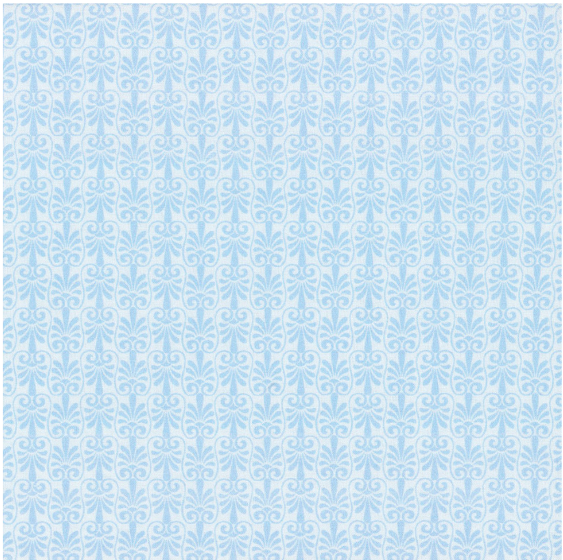 Something to Crow About - Tonal Farm Scroll Periwinkle 16085-52 by Benartex