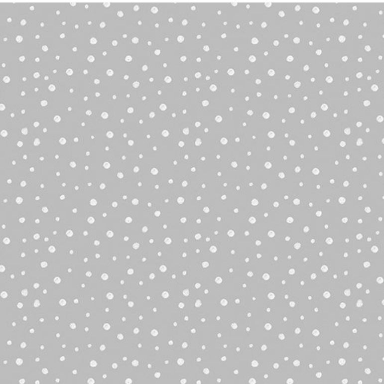 Meowy Christmas - Snow Dots Light Grey 16239-08 by Benartex