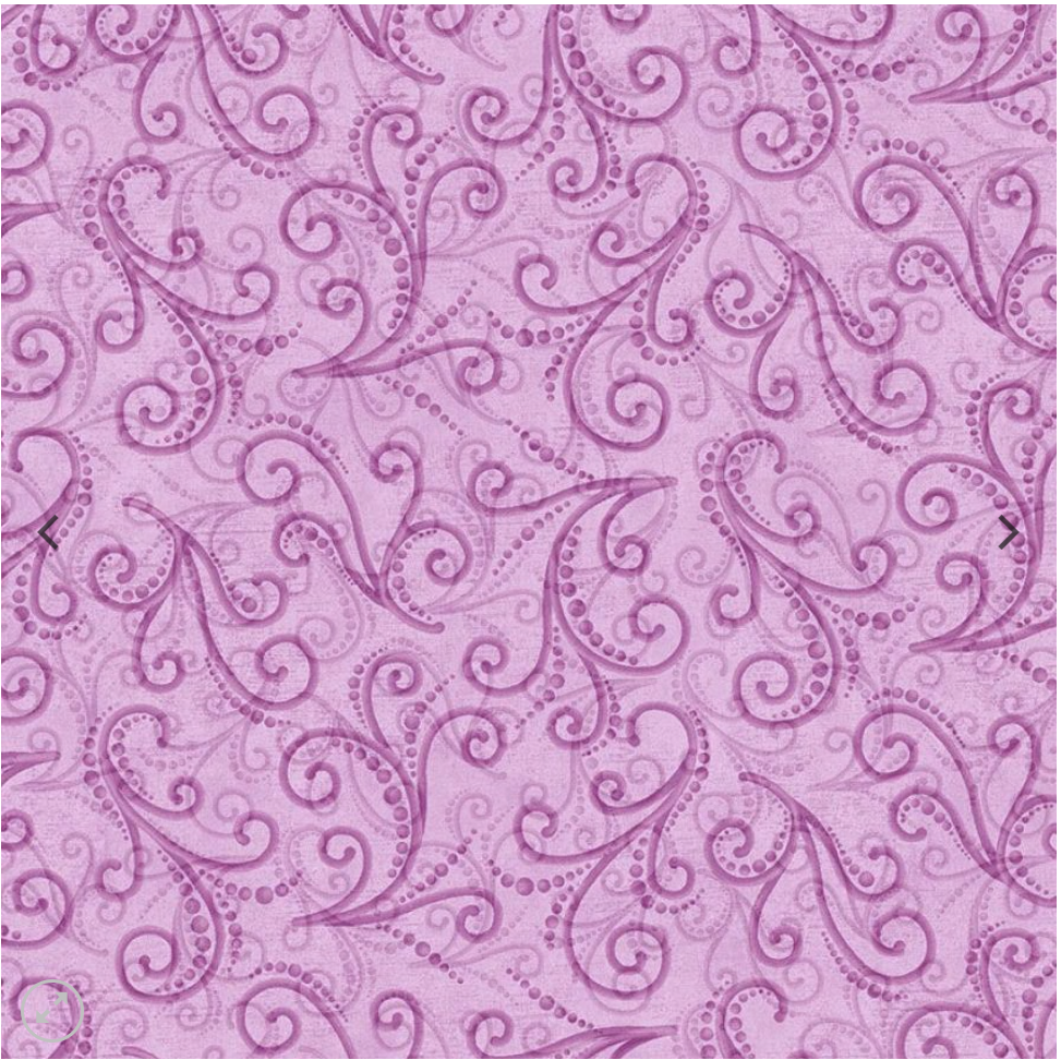Parrot Habitat - Destiny Swirl Light Lilac 16184-06 by Benartex