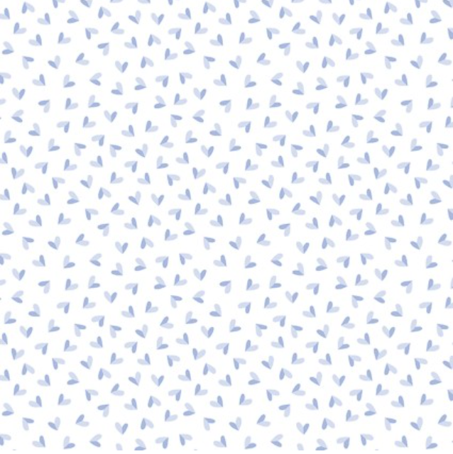 Happy Hearts - Happy Heart Blue 16164-53 by Benartex