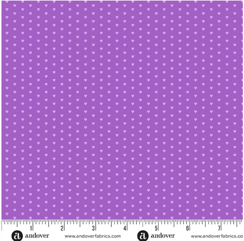 Hearts - Style A Pattern 9149 Color E2 by Andover Fabrics