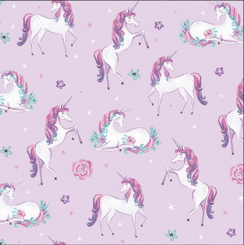 Dreamers - Unicorn Light Pink by Benartex