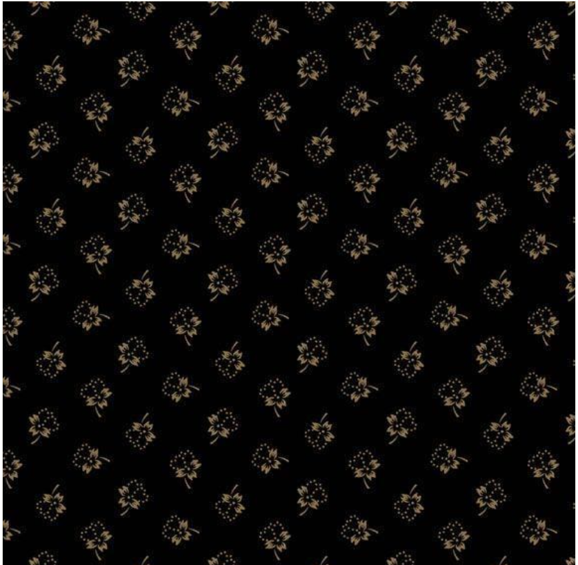 Bluebird Manor - Dotted Floral Black R221052D by Marcus Fabrics
