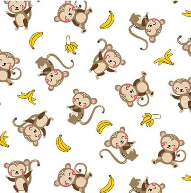 Monkey Business - DCX10443-Khak-D by Michael Miller