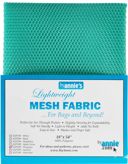 Lightweight Mesh Fabric by Annie's - Turquoise