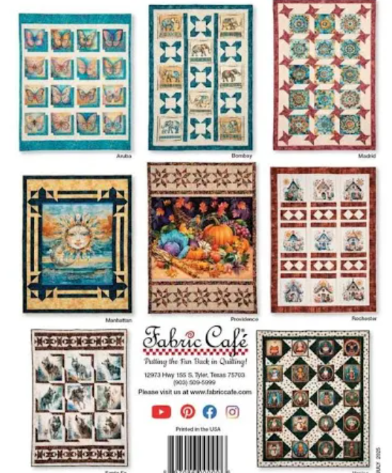 Fabric Cafe - Panel Perfect 3-Yard Quilts