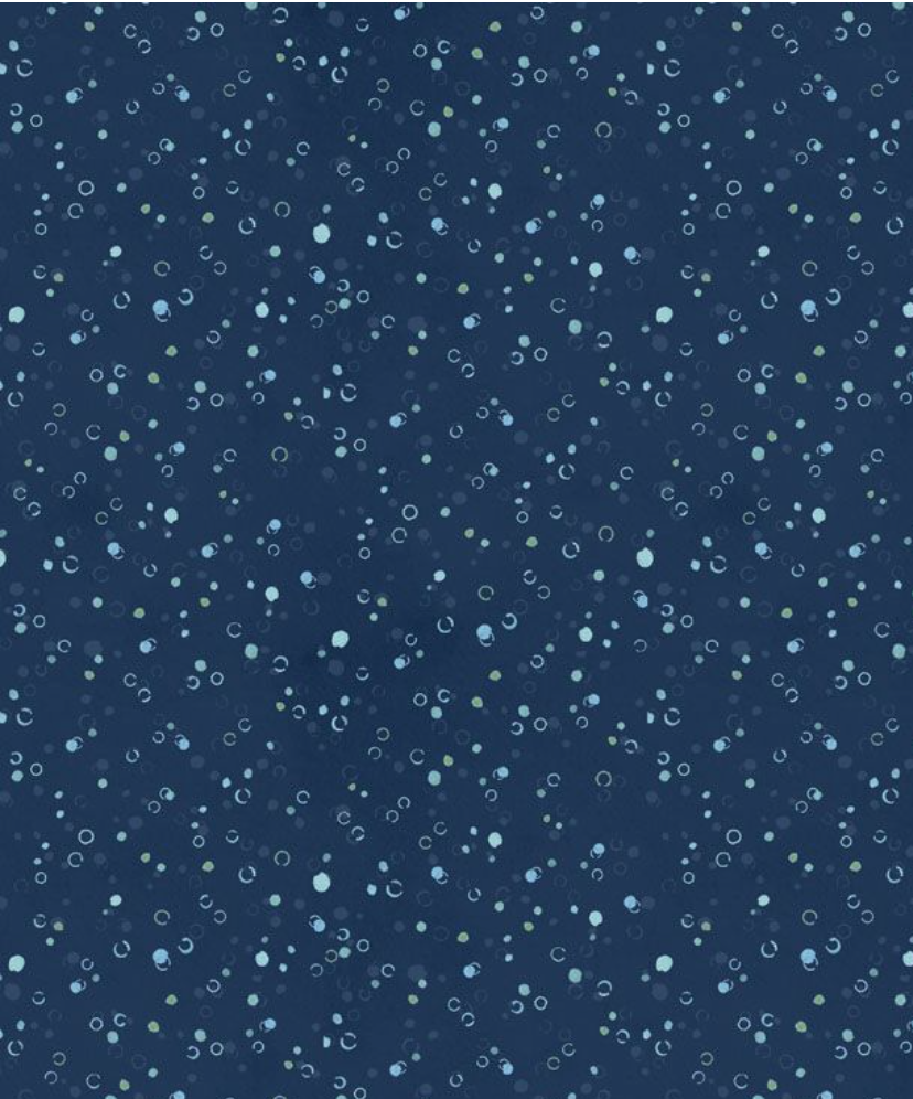 Underwater Wonders - Bubbles All Over Deep Blue 36297 474 by Wilmington Prints