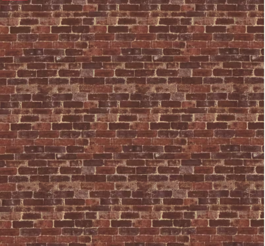Naturescapes Basics - Red Brick CAD1266 by Northcott