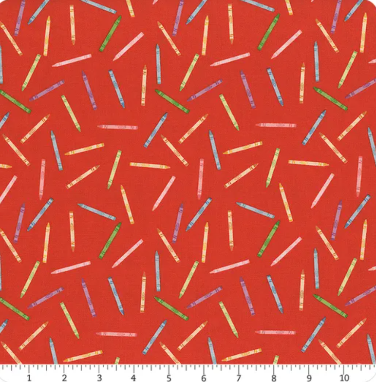 Get Your Cray-On With Crayola by Crayola C15412-Red by Riley Blake Designs